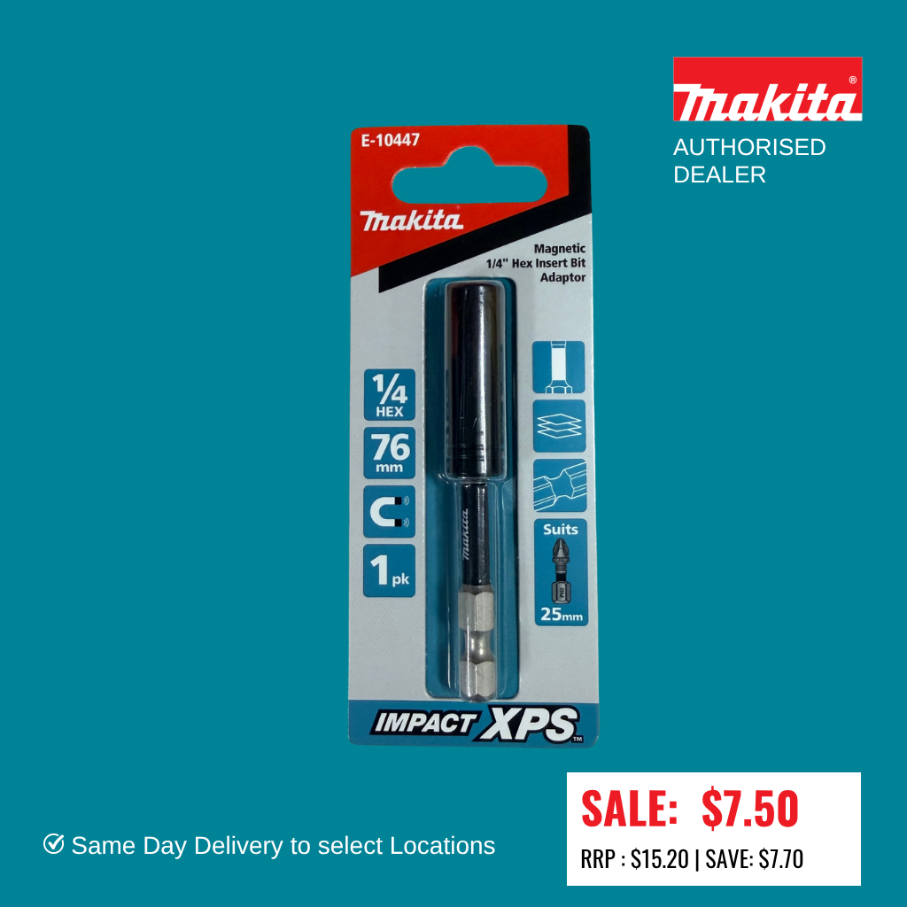 Makita 75mm Impact XPS Magnetic Insert Bit Holder E-10447