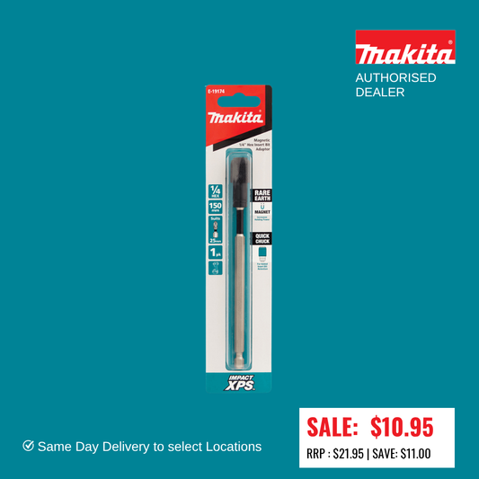Makita Impact XPS 150mm 1/4" extension quick chuck with magnet E-19174