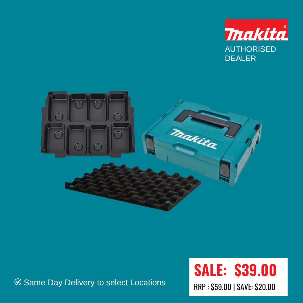 Makita MAKPAC CONNECTOR CASE 1 / 8 x 18V BATTERY STORAGE MAKPAC115