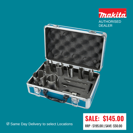 Makita 10pc Multi Purpose TCT Holesaw set D-51281