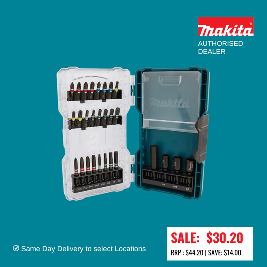 Makita 28pce Impact Driver Bit Set E-12625