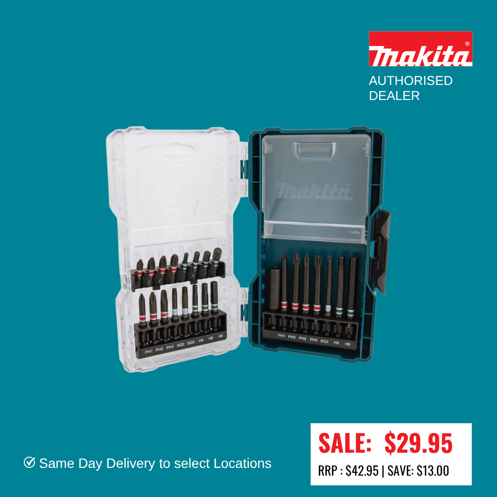 MAKITA 24 Piece Combination Screwdriver Bit Set E-12619
