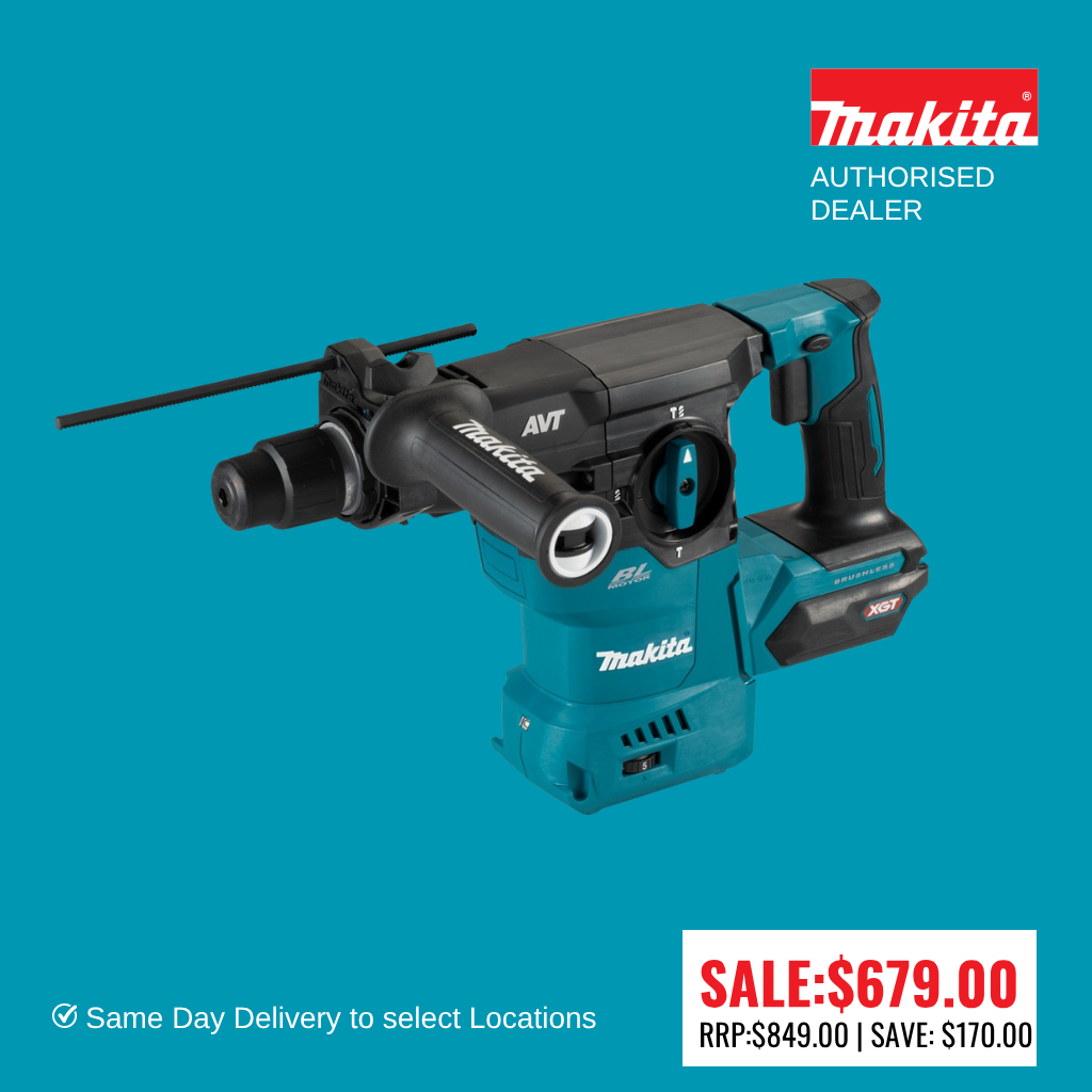 MAKITA 40V Max Brushless 30mm SDS Plus Rotary Hammer HR008GZ01 (Last one)