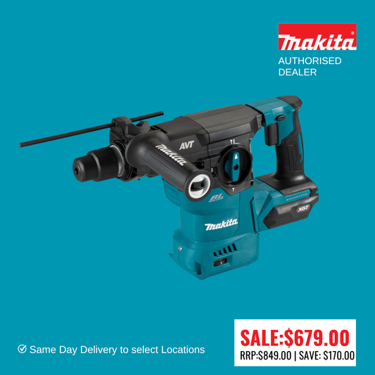 MAKITA 40V Max Brushless 30mm SDS Plus Rotary Hammer HR008GZ01 (Last one)