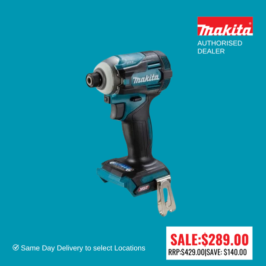 MAKITA 40V Max Brushless Impact Driver TD001GZ (Out of box)