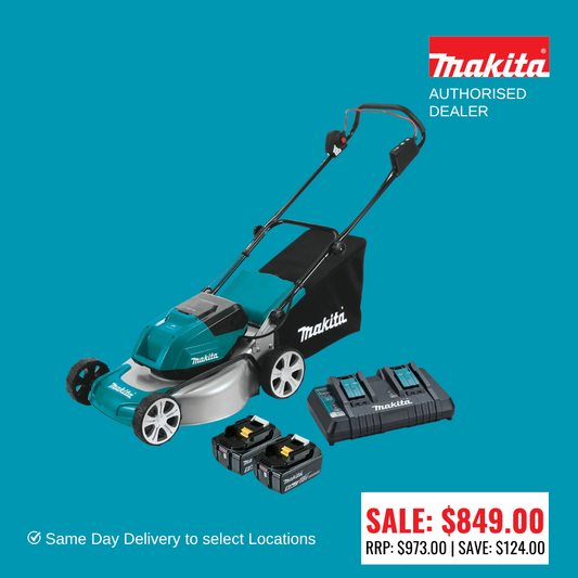 18Vx2 Brushless Lawn Mower 460mm Kit DLM464PT2 (In-store Pickup Only) 2 Bonus 5ah batteries via Redemption