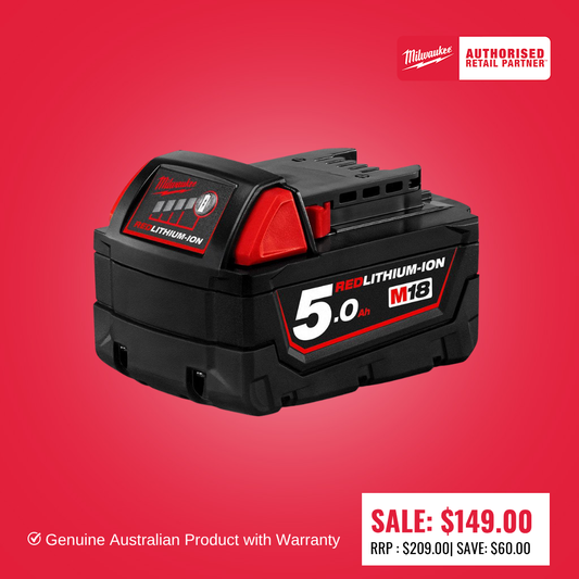 Milwaukee M18™ REDLITHIUM™ 5.0Ah Battery - M18B5