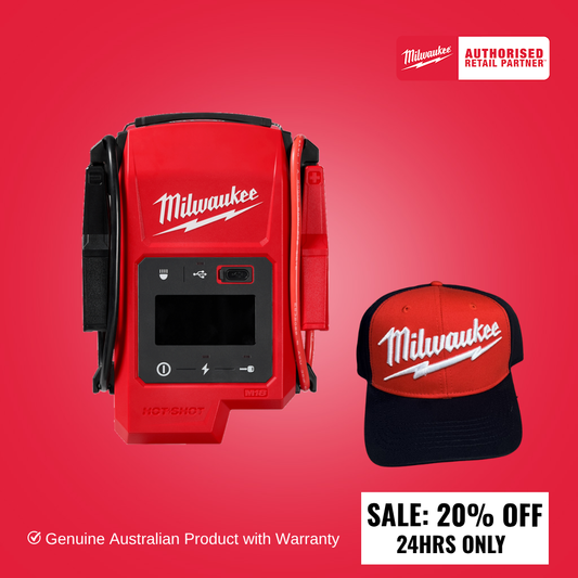 Milwaukee M18™ HOTSHOT Jump Starter 2,000 AMP M18JS2000-0  (Out of box special supplied in Milwaukee carry bag) - BONUS CAP