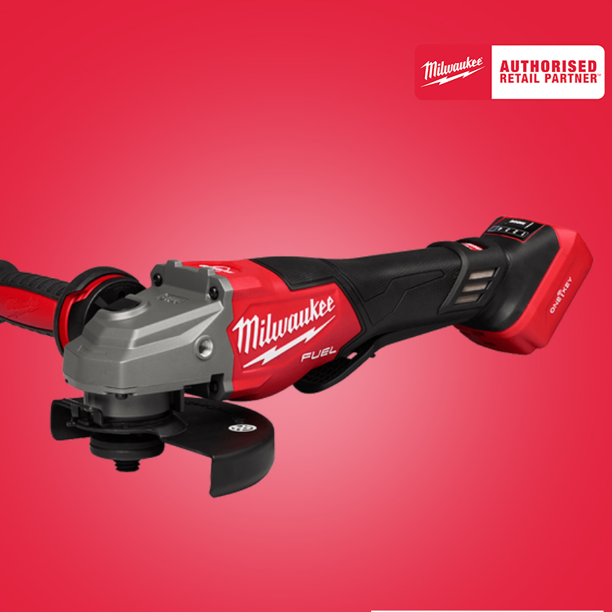 M18 FUEL™ ONE-KEY™ 125mm (5") High Speed Braking Angle Grinder with Deadman Paddle Switch (Tool Only) M18FSAG125XPDB20