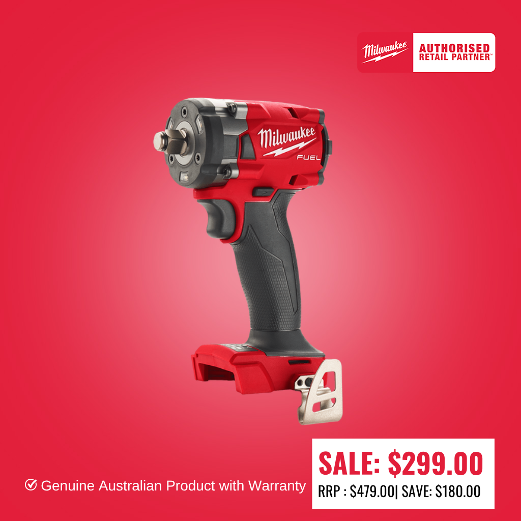 Milwaukee M18 FUEL™ 1/2" Compact Impact Wrench with Friction Ring (Tool Only) - M18FIW2F12-0