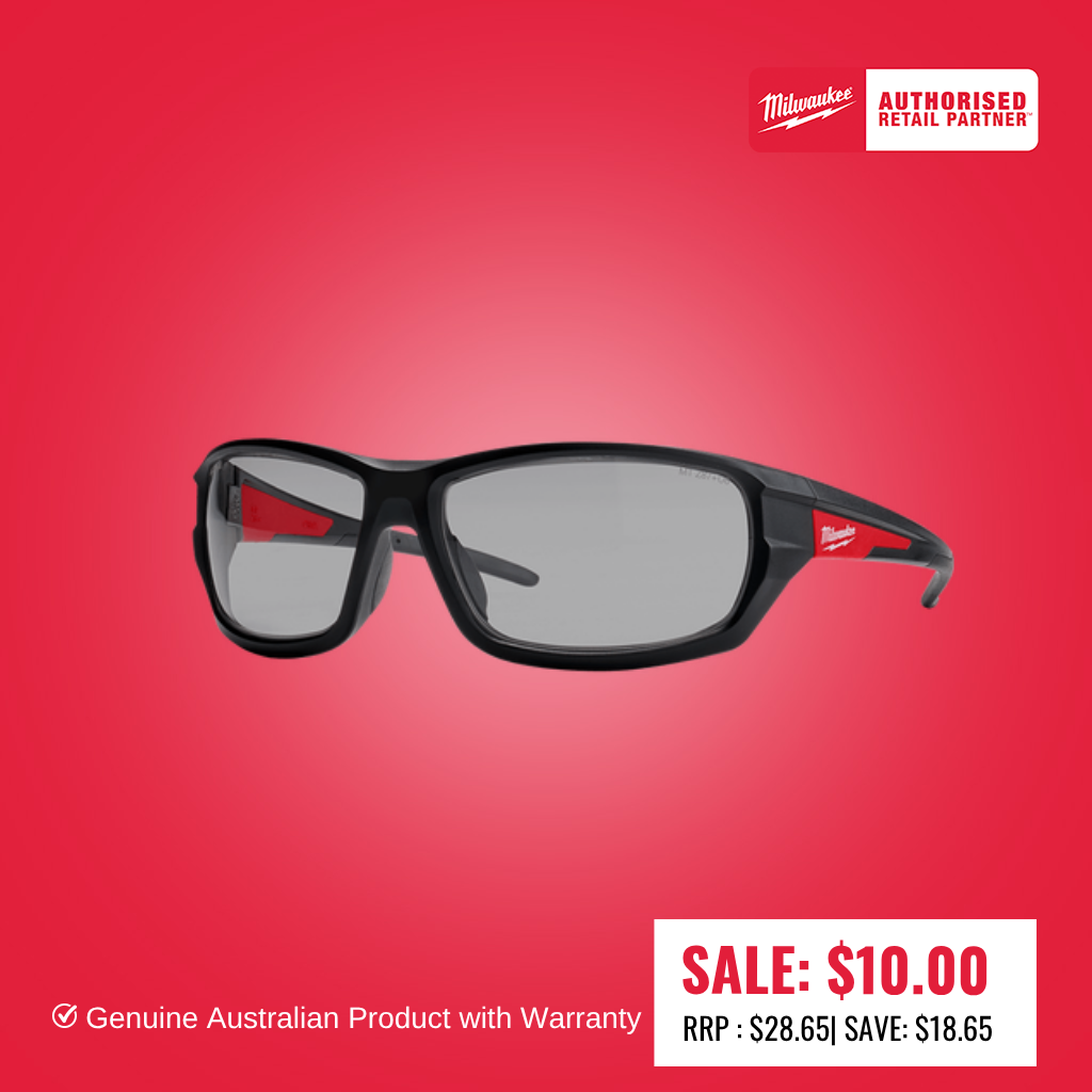 Milwaukee Performance Safety Glasses 1 Pack - Grey - 48732125