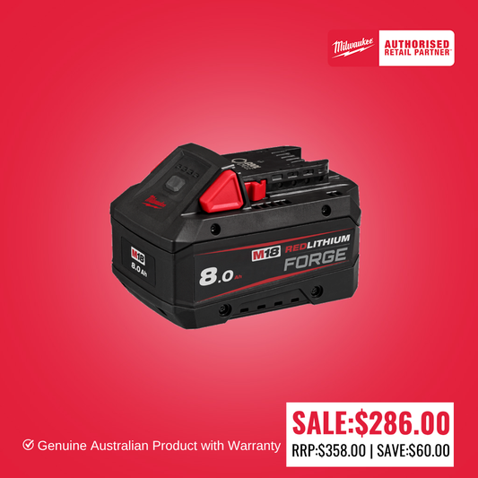 Milwaukee M18™ REDLITHIUM™ FORGE™ 8.0Ah Battery - M18FB8