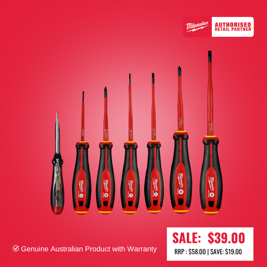 Milwaukee 7 Piece VDE Screwdriver Set - 4932478739