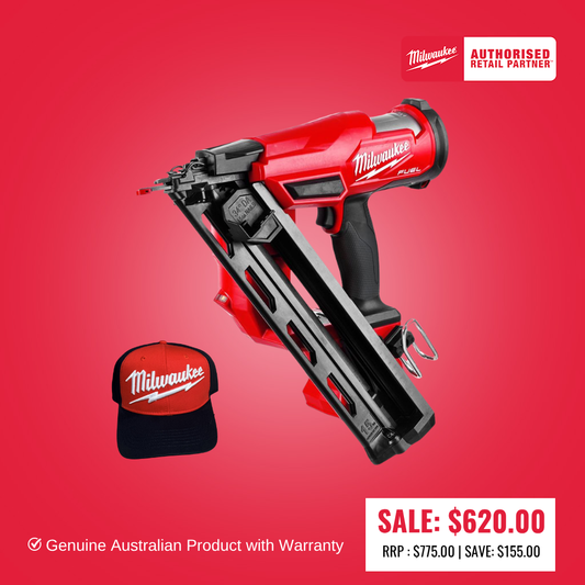 Milwaukee M18 FUEL™ 15 Gauge Angled Finishing Nailer skin M18FN15GA -0C - BONUS CAP