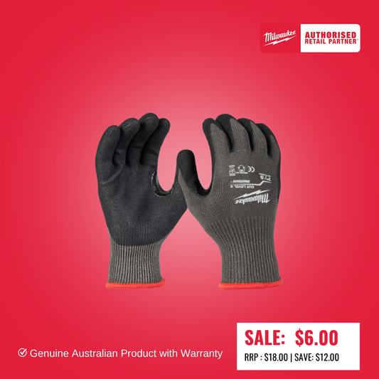 Milwaukee Cut 5(E) Nitrile Dipped Gloves 1 Pack - S - 48228950