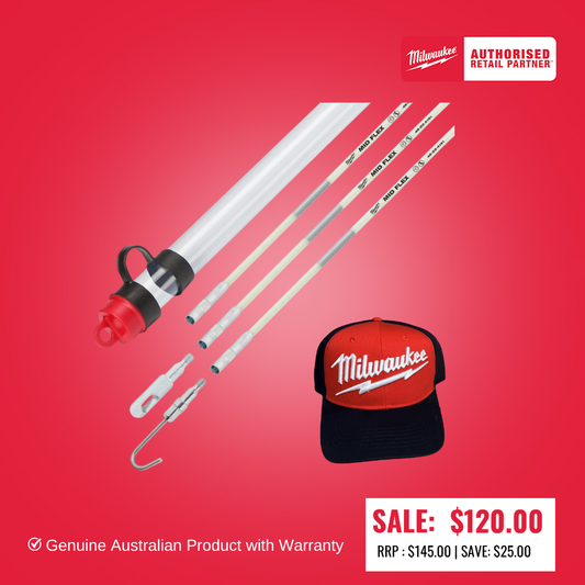 Milwaukee Fish Stick Mid Flex Kit 4.5m (15ft) - 48224152 - BONUS CAP