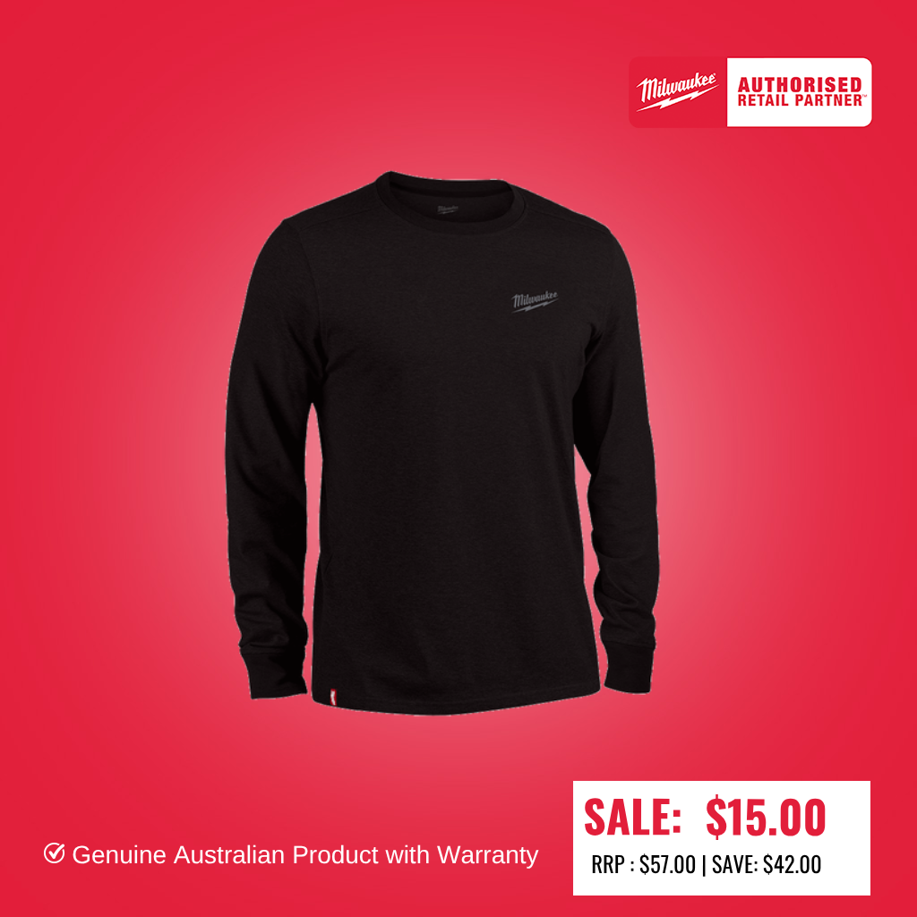 Milwaukee Hybrid Work Tee Long Sleeve Black 604B
