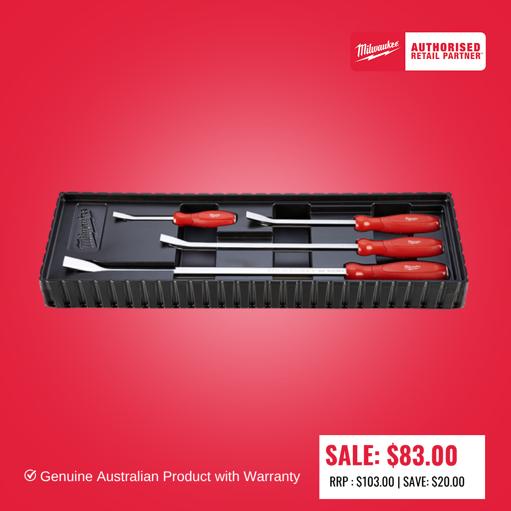 Milwaukee 4pc Pry Bar Set - 48229214