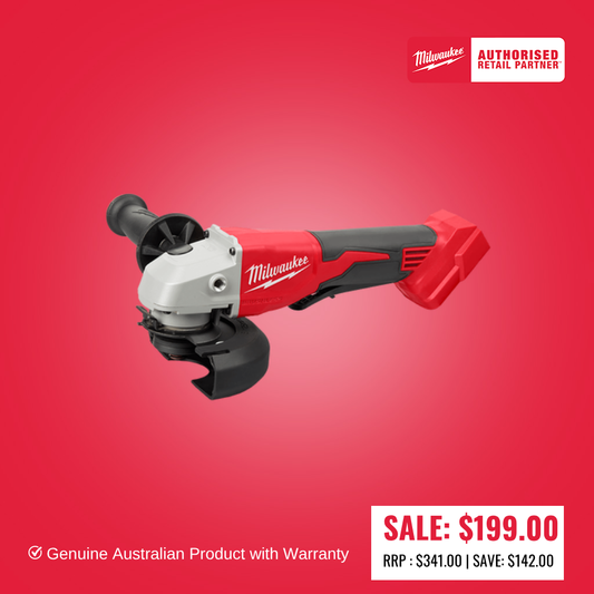 Milwaukee M18™ Brushless 125 mm (5") Angle Grinder with Deadman Paddle Switch (Tool Only) - M18BLSAG125XPD0