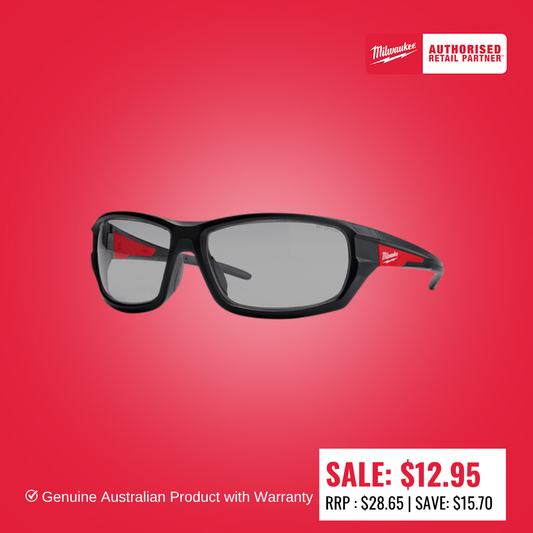 Milwaukee Performance Safety Glasses 1 Pack - Grey - 48732125