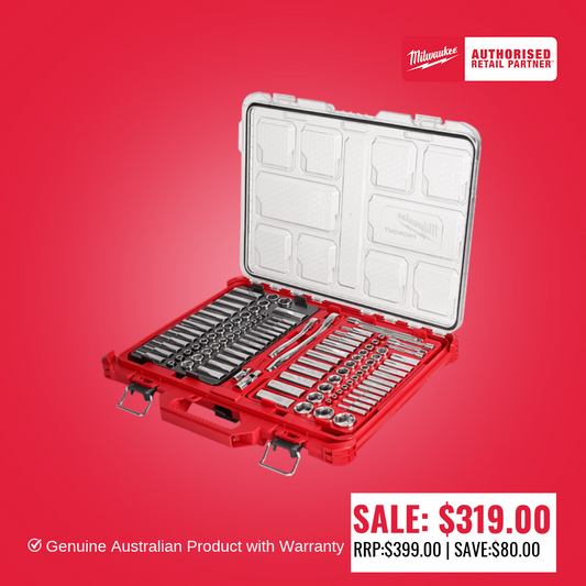 1/4" and 3/8" Drive 106 Piece Metric and SAE Ratchet and Socket Set with PACKOUT™ 48229486