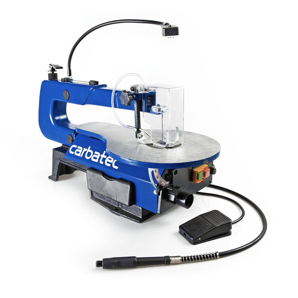 Carbatec 400mm Variable Speed Scroll Saw with Rotary Tool (Instore Pickup Only)