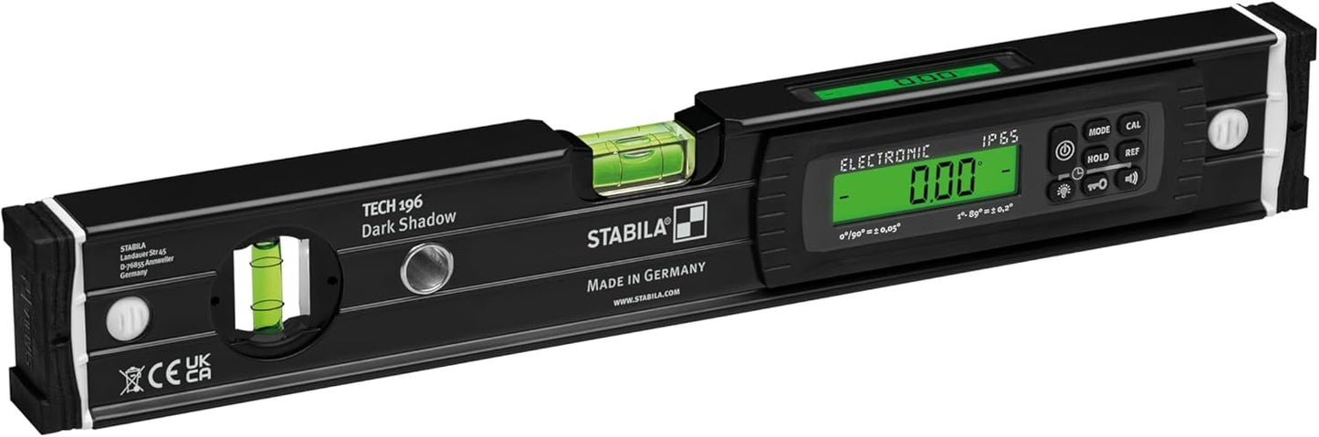 Stabila TECH 196 electronic spirit level IP65 (Dark Shadow)