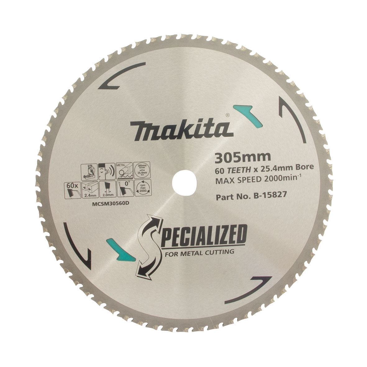 Makita Cold Metal cutting TCT Saw Blade 305mm x 25.4mm x 78T B-15827