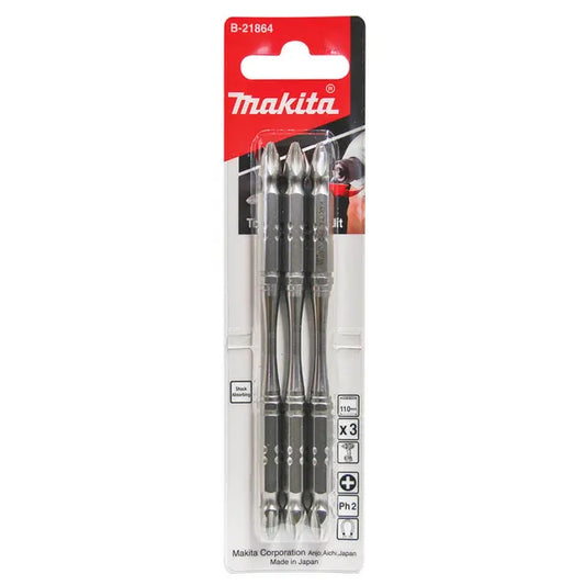 Makita Ph2 torsion bits 3pk 110mm