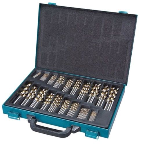 Makita TIN COAT FLUTE HSS METRIC DRILL BIT SET 170PCE D-30564 (SEE FREIGHT NOTE IN DESCRIPTION)