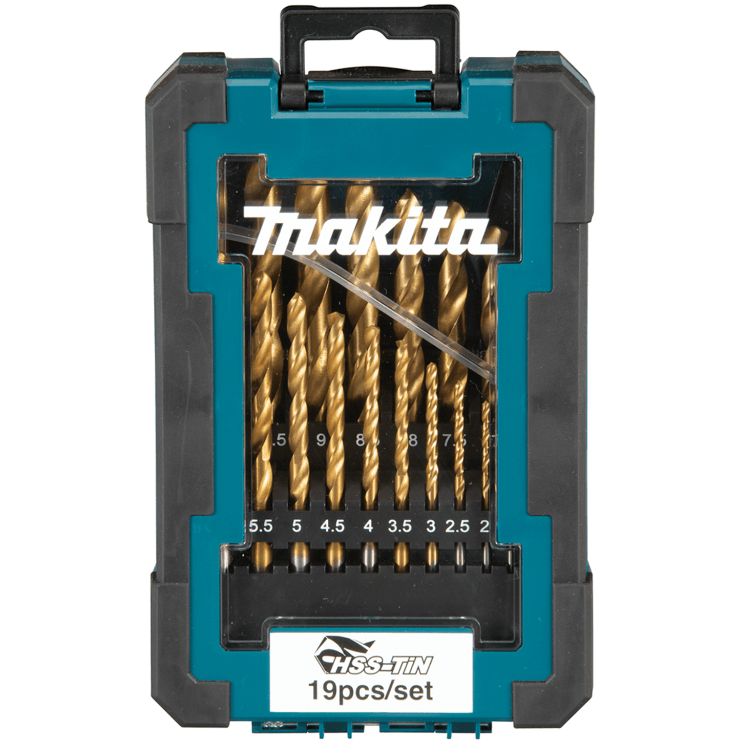 Makita 19 Piece Assorted Economy HSS-TiN 1-10mm Drill Bits Set -D-72229 HALF PRICE