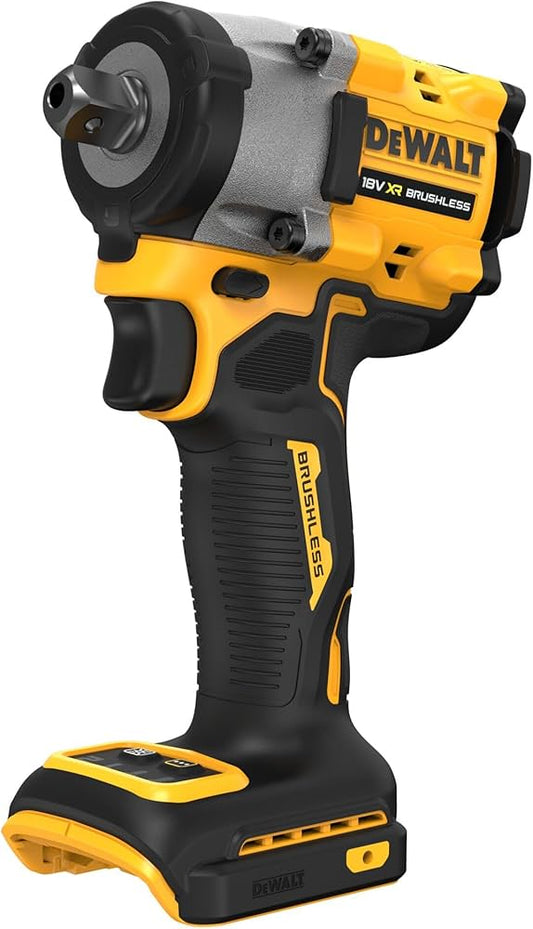 DeWalt 18V XR Brushless 1/2" Detent Pin Compact Impact Wrench - Bare Unit