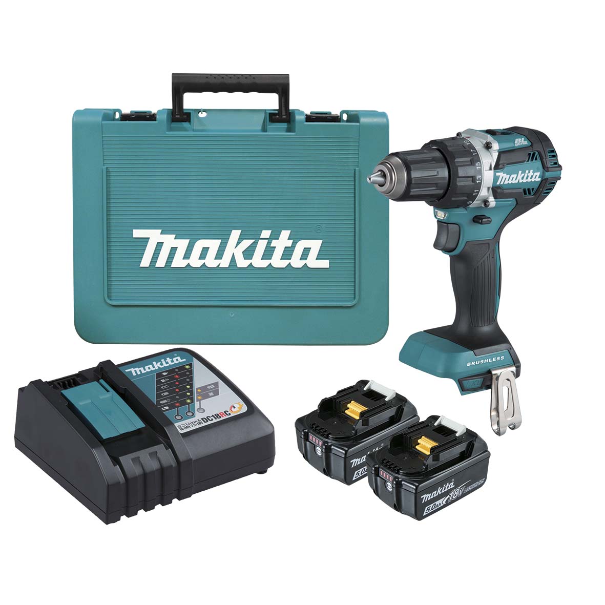 Makita 18V BRUSHLESS DRILL LI-ION - DDF484RTE