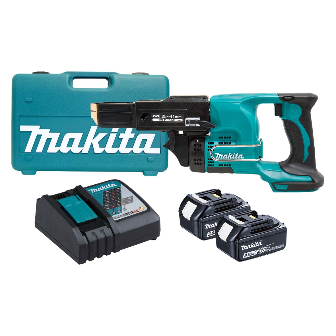 Makita 18V AUTOFEED SCREWDRIVER LI-ION - DFR450RFEX