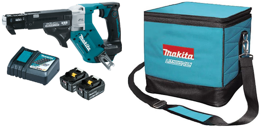 Makita 18V Brushless Collated Screwdriver kit DFR453KIT