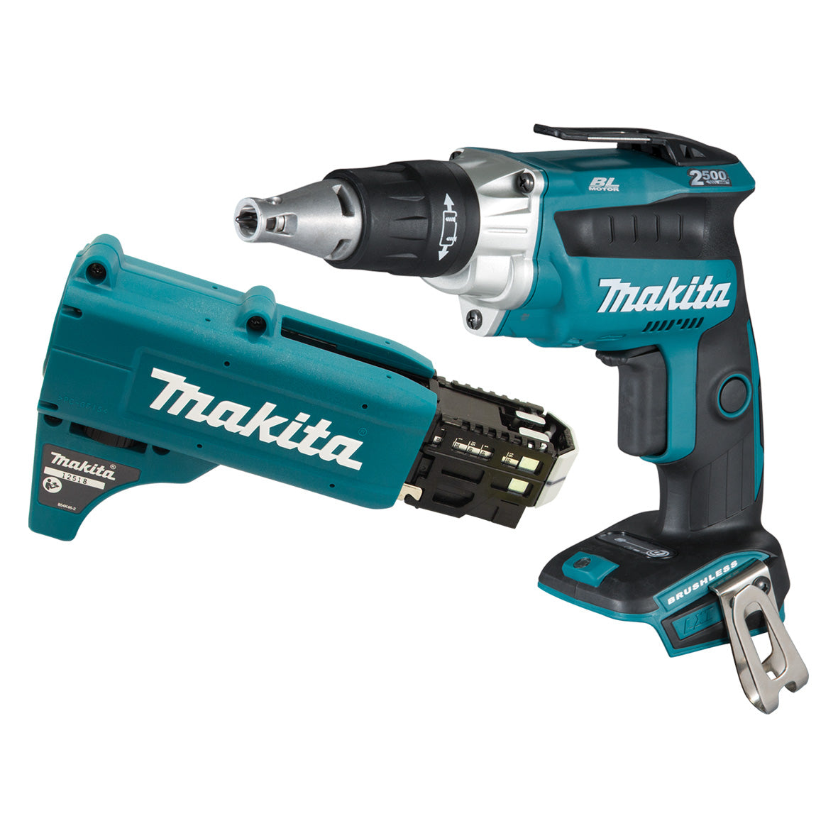 Makita 18V BL SCREWDRIVER W/ COLLATED ATCH (L) - DFS250ZX2
