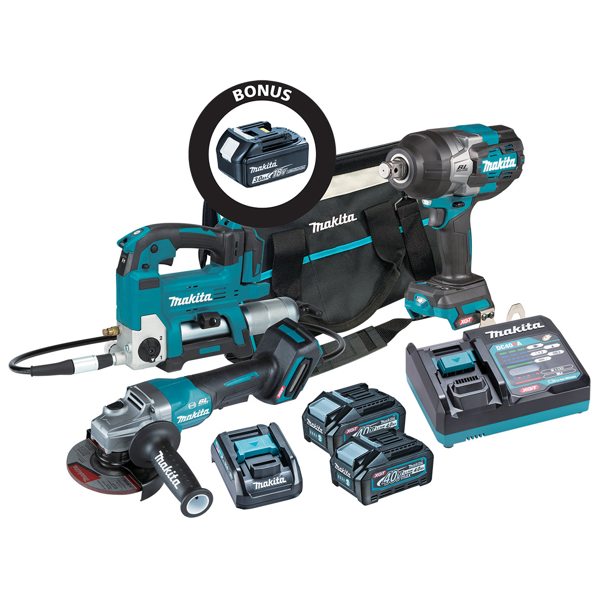 Makita 40V MAX 3 PIECE COMBO KIT (L) - DK0146X1