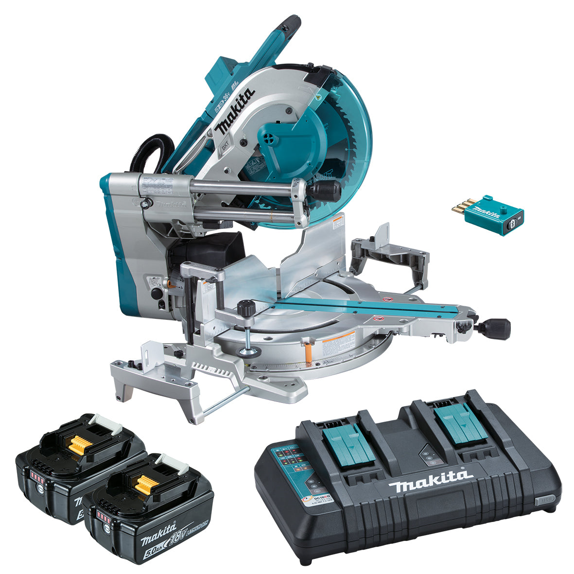 Makita 18V X 2 BL AWS 12IN SLIDE SAW KIT (L) - DLS211PT2U