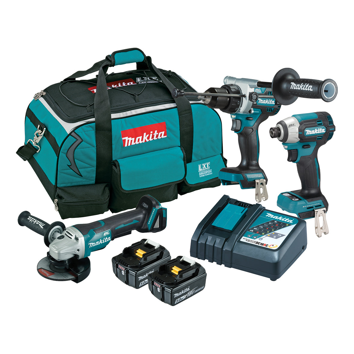 Makita 18V BRUSHLESS 3 PIECE COMBO LI-ION - DLX3207TX1