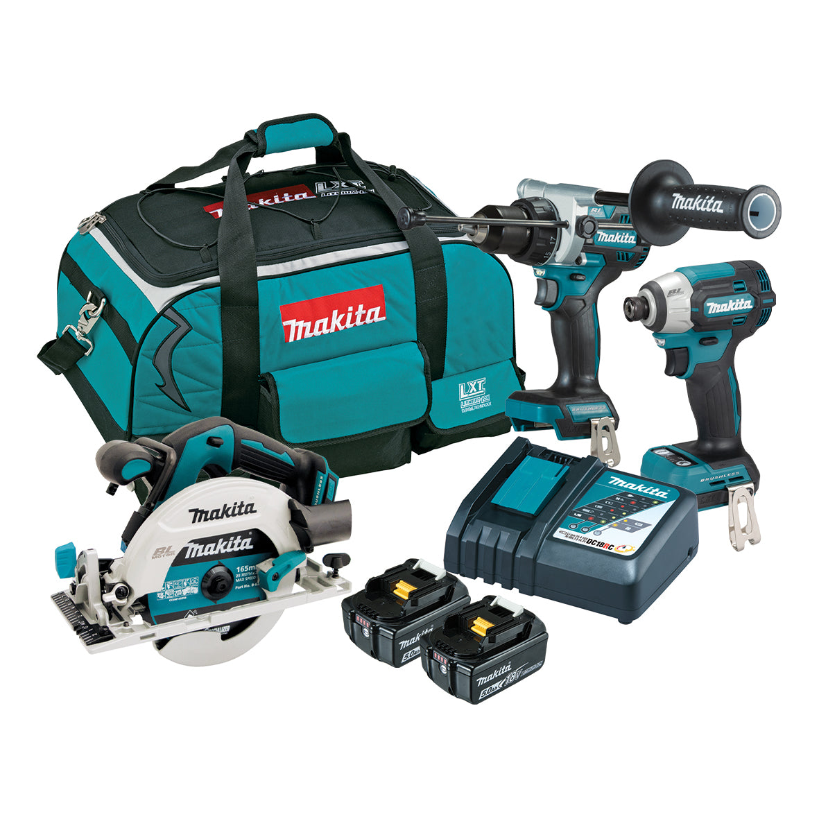 Makita 18V BRUSHLESS 3 PIECE COMBO LI-ION - DLX3208TX1