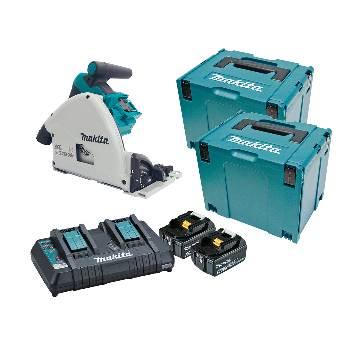 Makita 18V X 2 BLESS PLUNGE CUT SAW (L) - DSP600PT2J