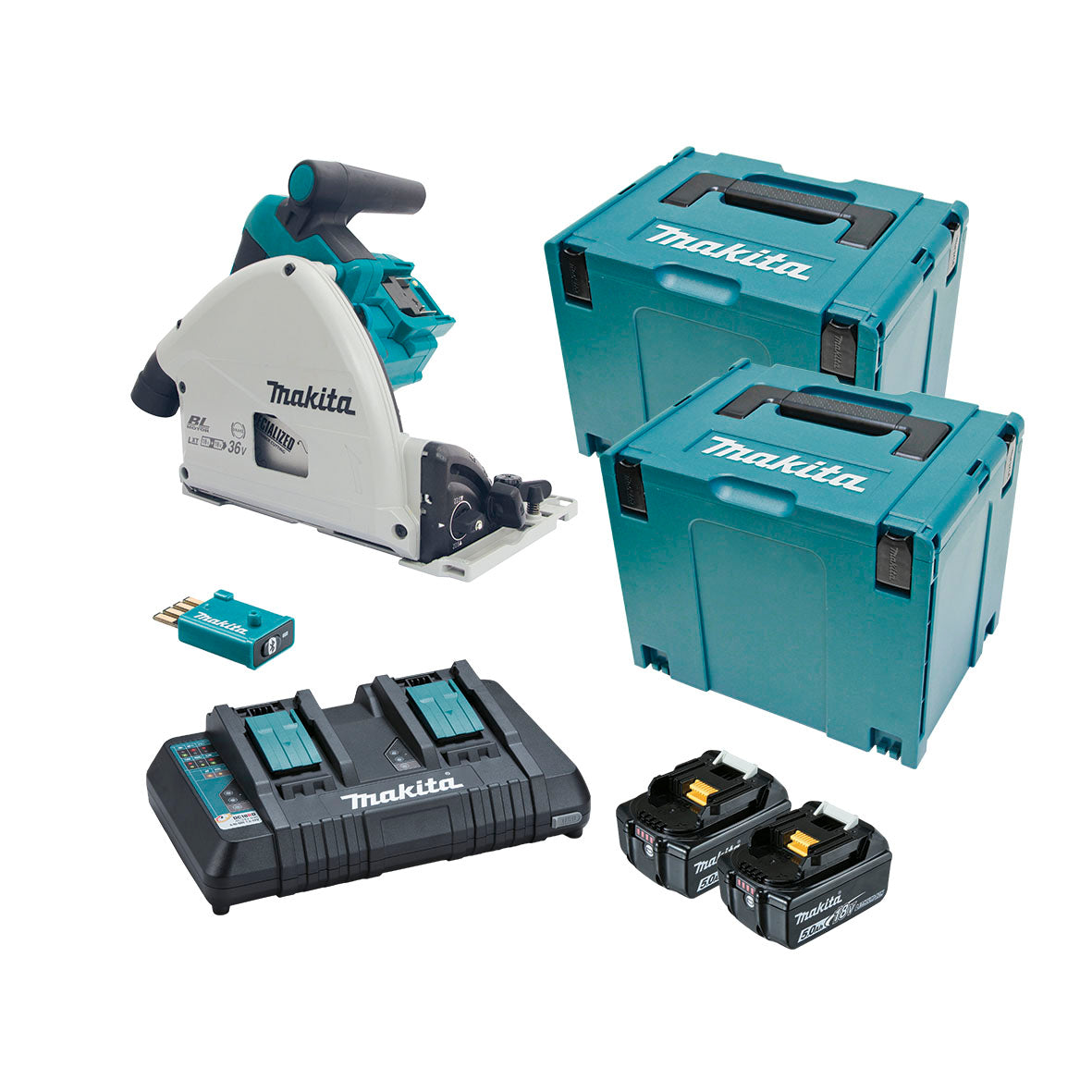 Makita 18VX2 165MM BLESS AWS PLUNGE CUT SAW (L) - DSP601PT2JU