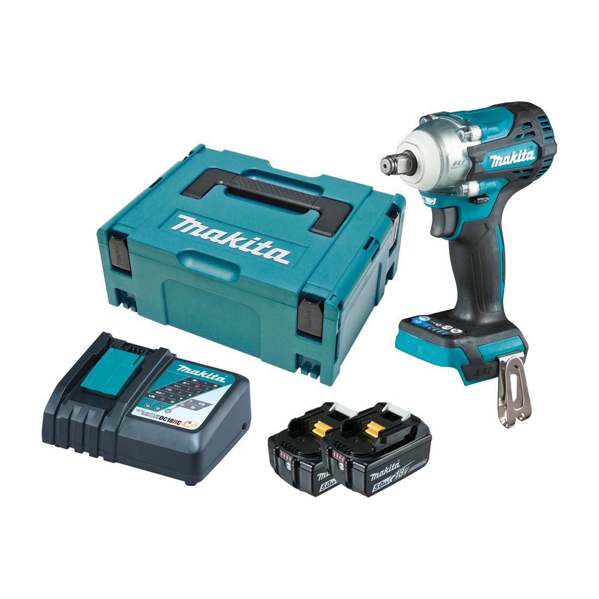 Makita 18V BL 1/2IN IMPACT WRENCH KIT (LF) - DTW300RTJ