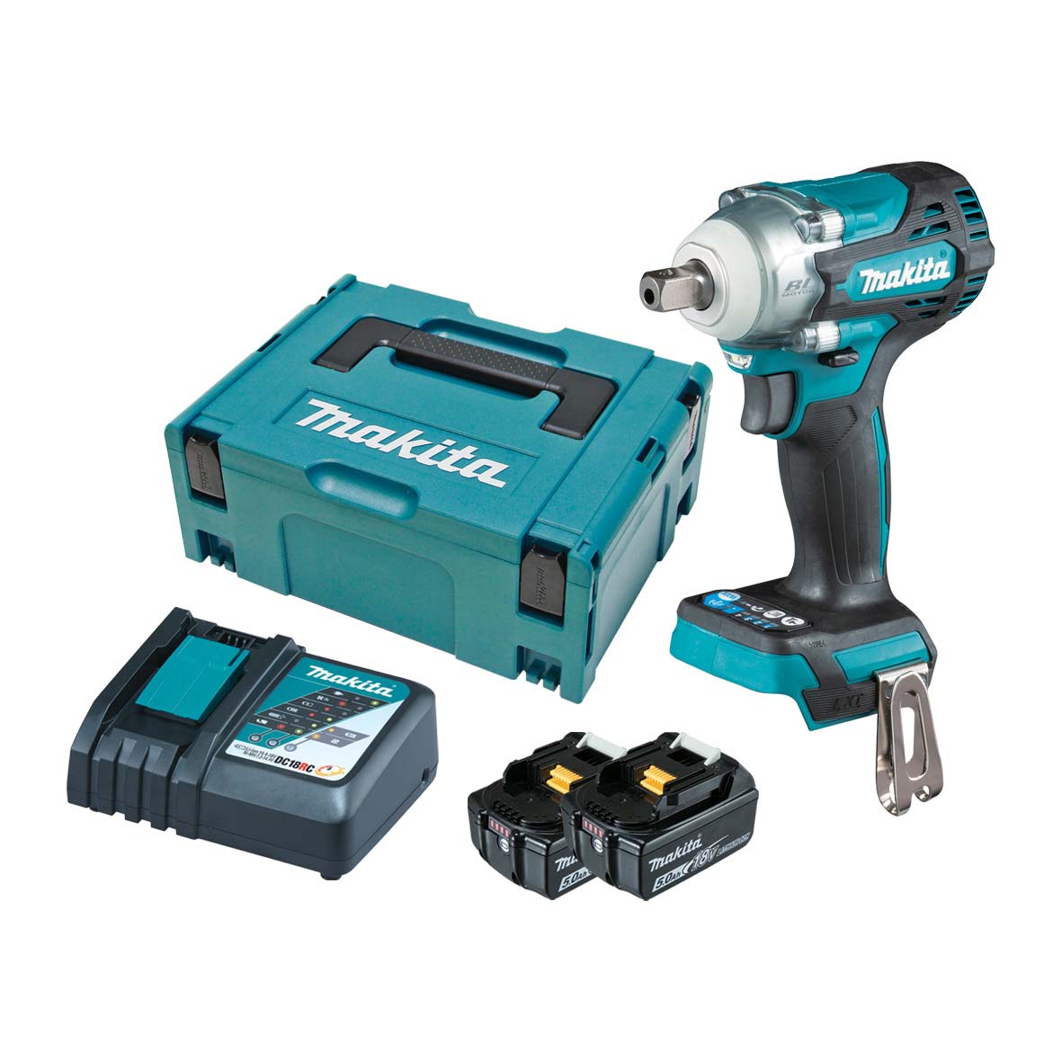 Makita 18V BL 1/2IN IMPACT WRENCH KIT (LF) - DTW301RTJ