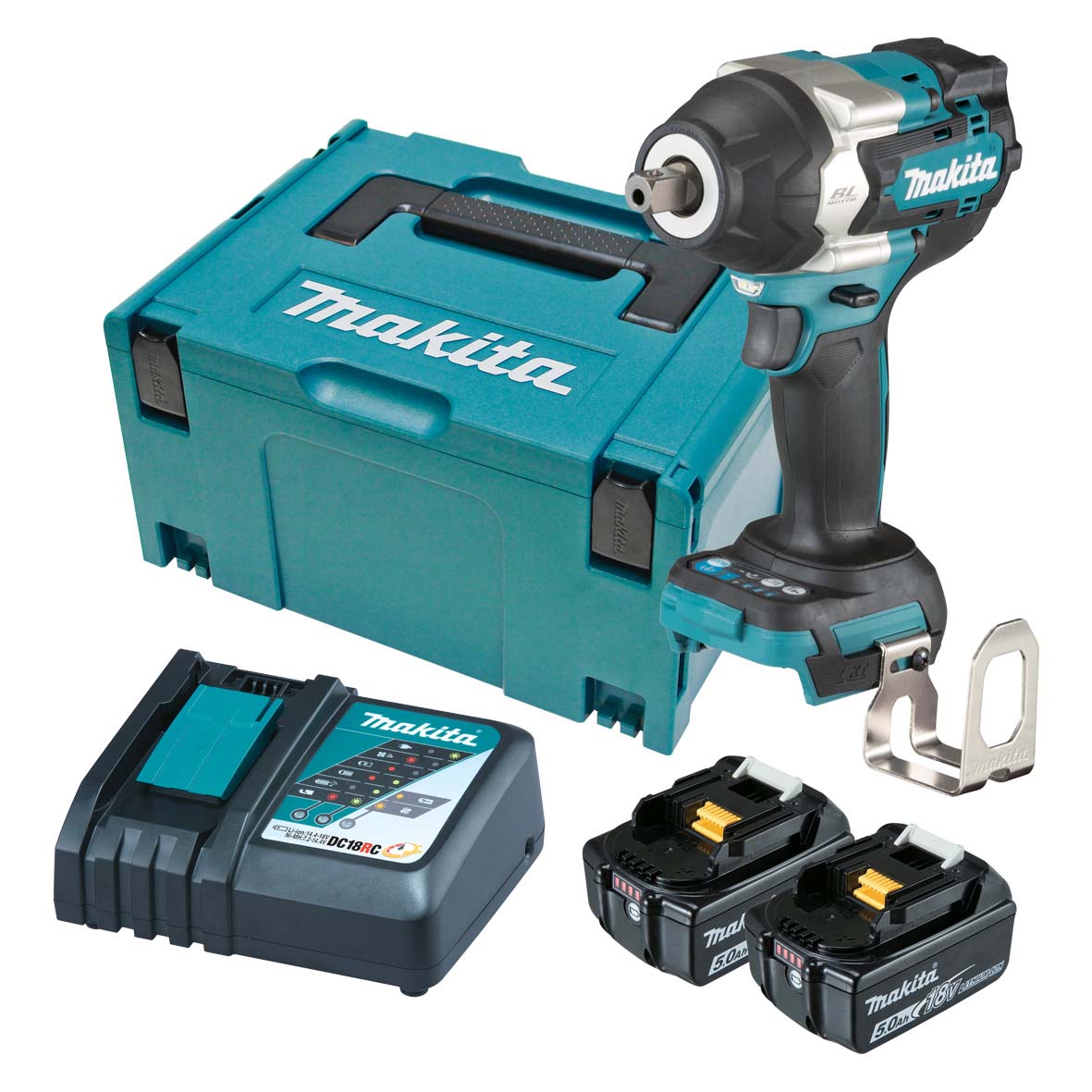 Makita 18V BL 1/2IN IMPACT WRENCH LI-ION (L) - DTW701RTJ