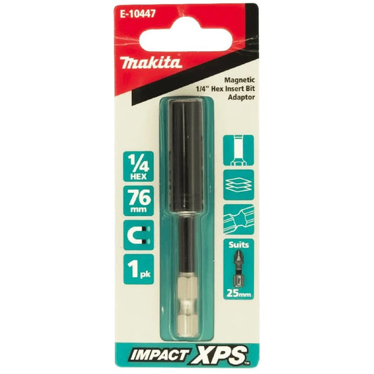 Makita 75mm Impact XPS Magnetic Insert Bit Holder E-10447