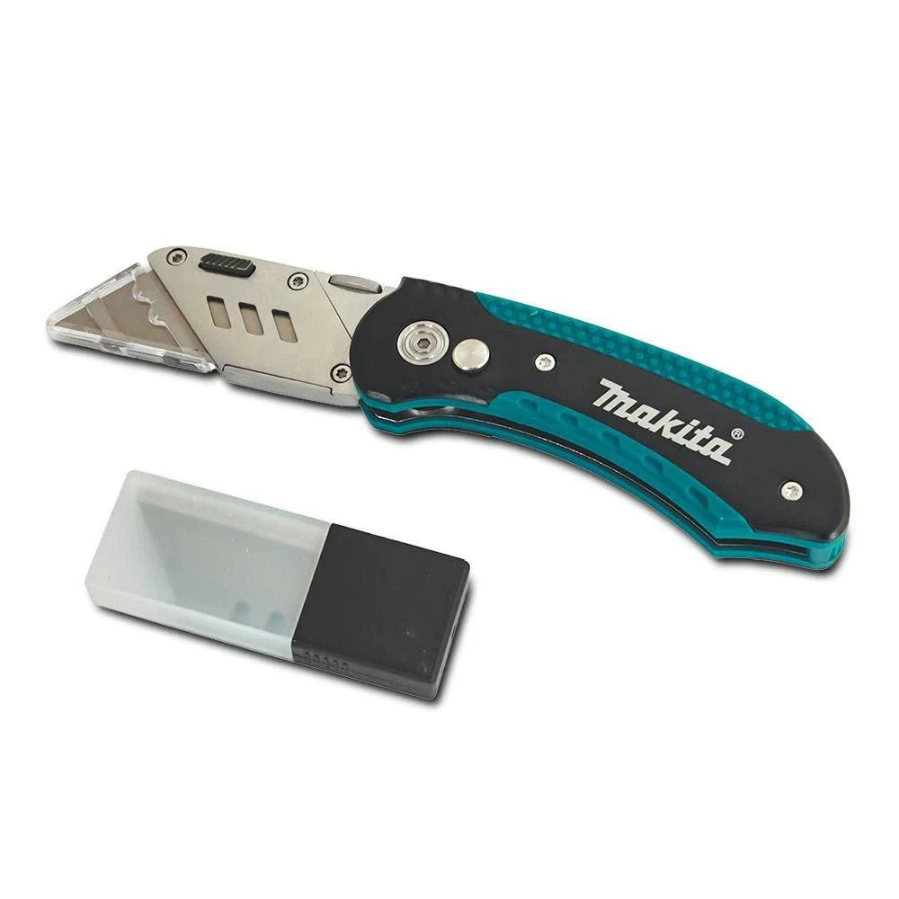 Makita utility knife with 10 blade pack E-10908