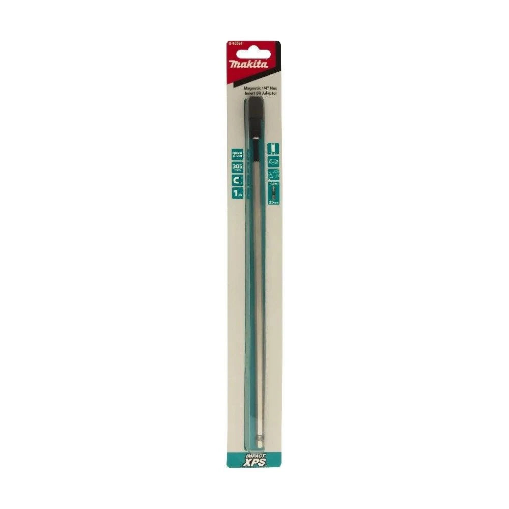 Makita Impact XPS 300mm 1/4" extension quick chuck with magnet E-19196