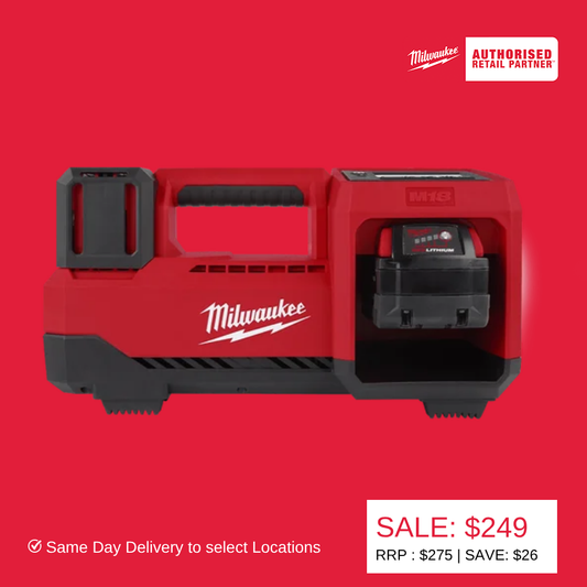 Milwaukee M18™ Inflator (Tool Only) - M18BI0 (Out of box special supplied in Milwaukee carry bag)