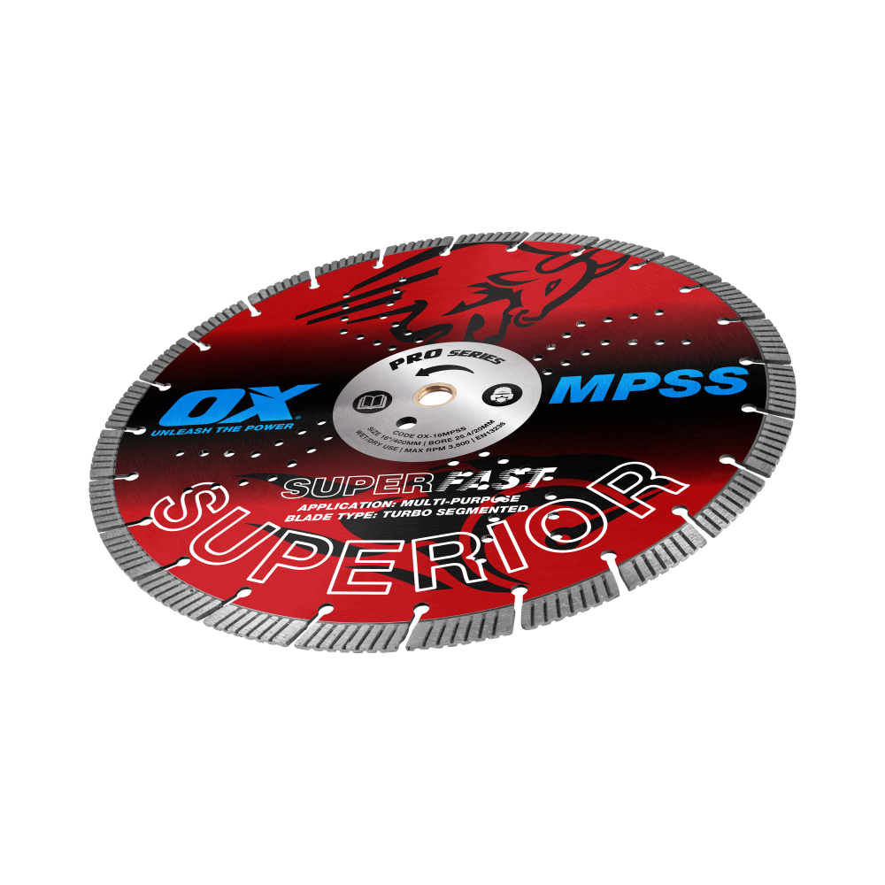 OX Pro MPSS GP Fast Turbo Superior Diamond Blade – 16-Inch